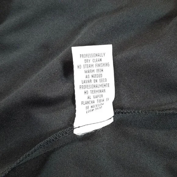 Metaphor Black Empire Waist V-Neck Sleeveless Flowy Midi Dress 2 Piece Set 16 - Picture 10 of 16